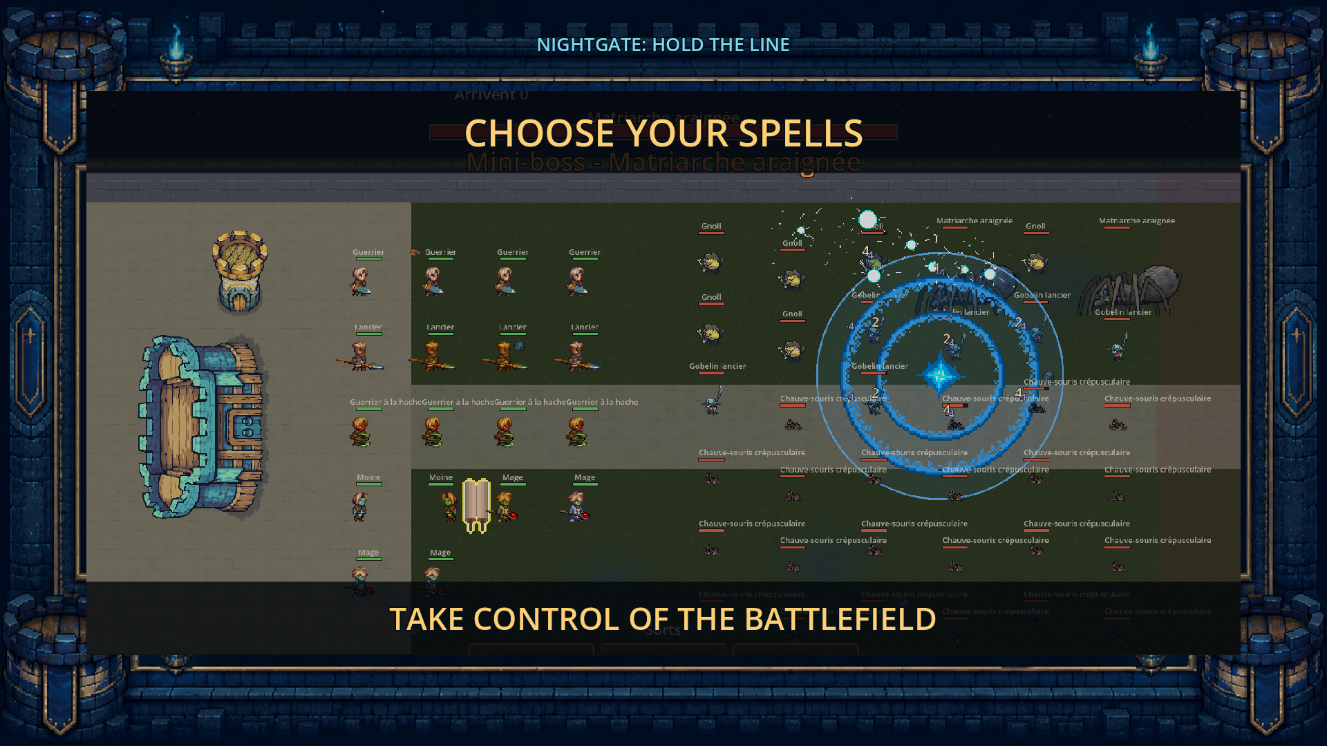 Spells cast during a Nightgate night battle