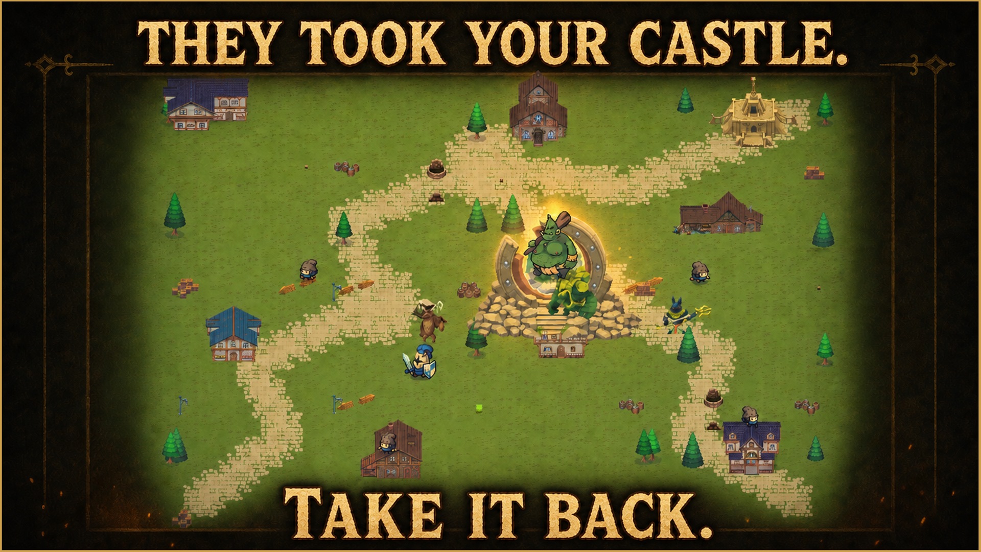 Village invasion in Recapture the Castle